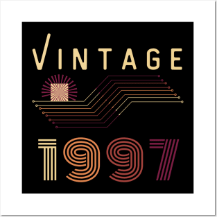 25 Year Old Retro Gift Vintage 1997 Classic Posters and Art